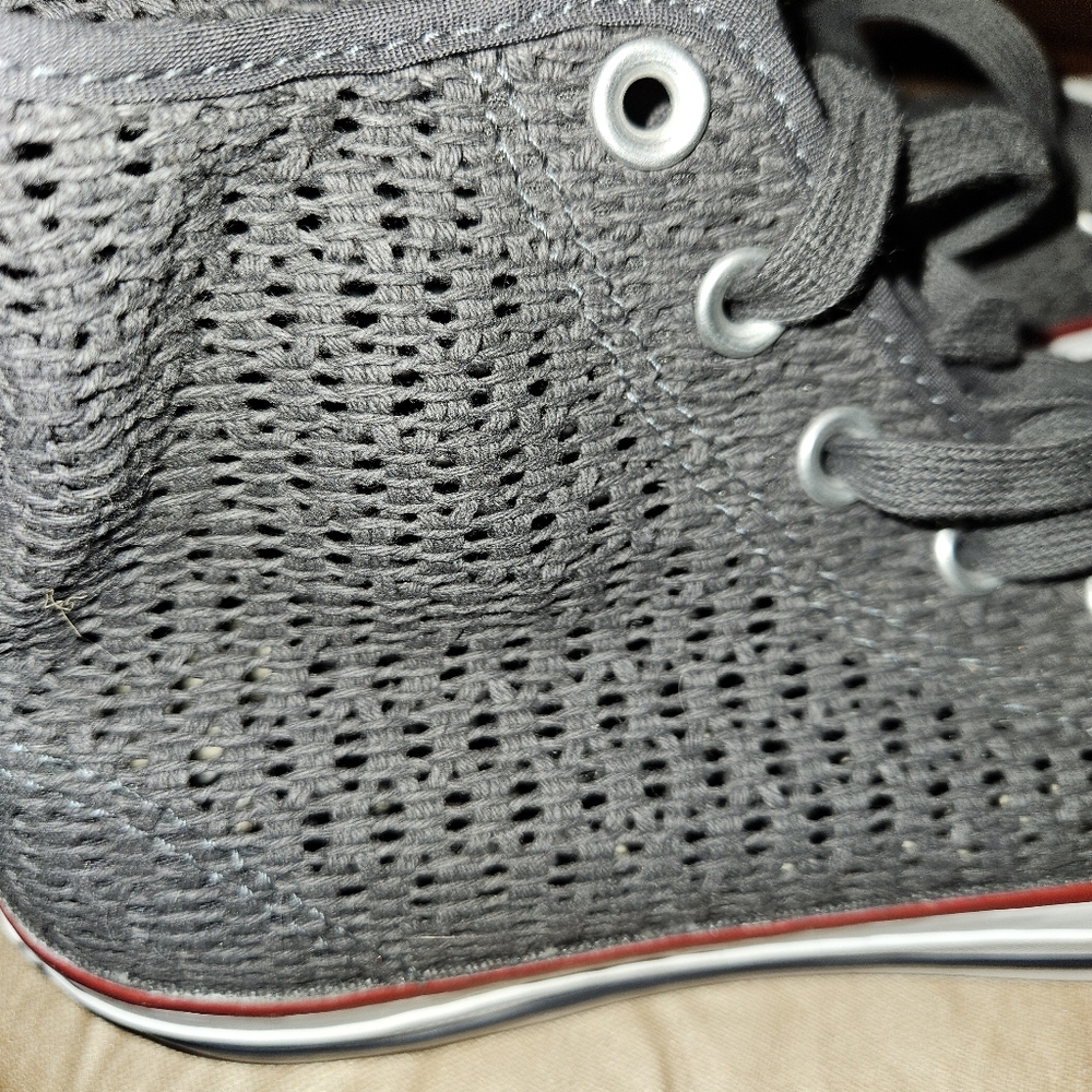 Converse Women's Chuck Taylor All Star Hi Top Crochet Shoes Size 8 Gray 551539F - Picture 3 of 9